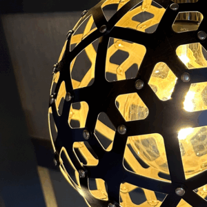 Lamp-links-2 Kleurrijke 3D-geprinte lamp