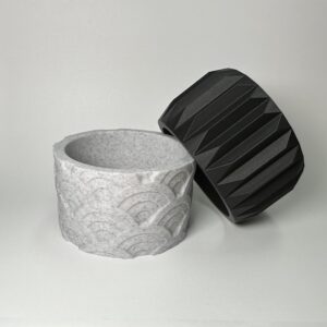Ringen set black and marble