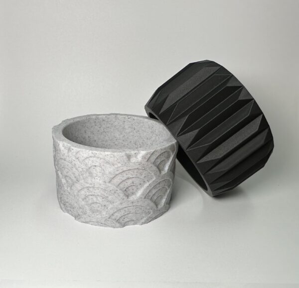 Ringen set black and marble